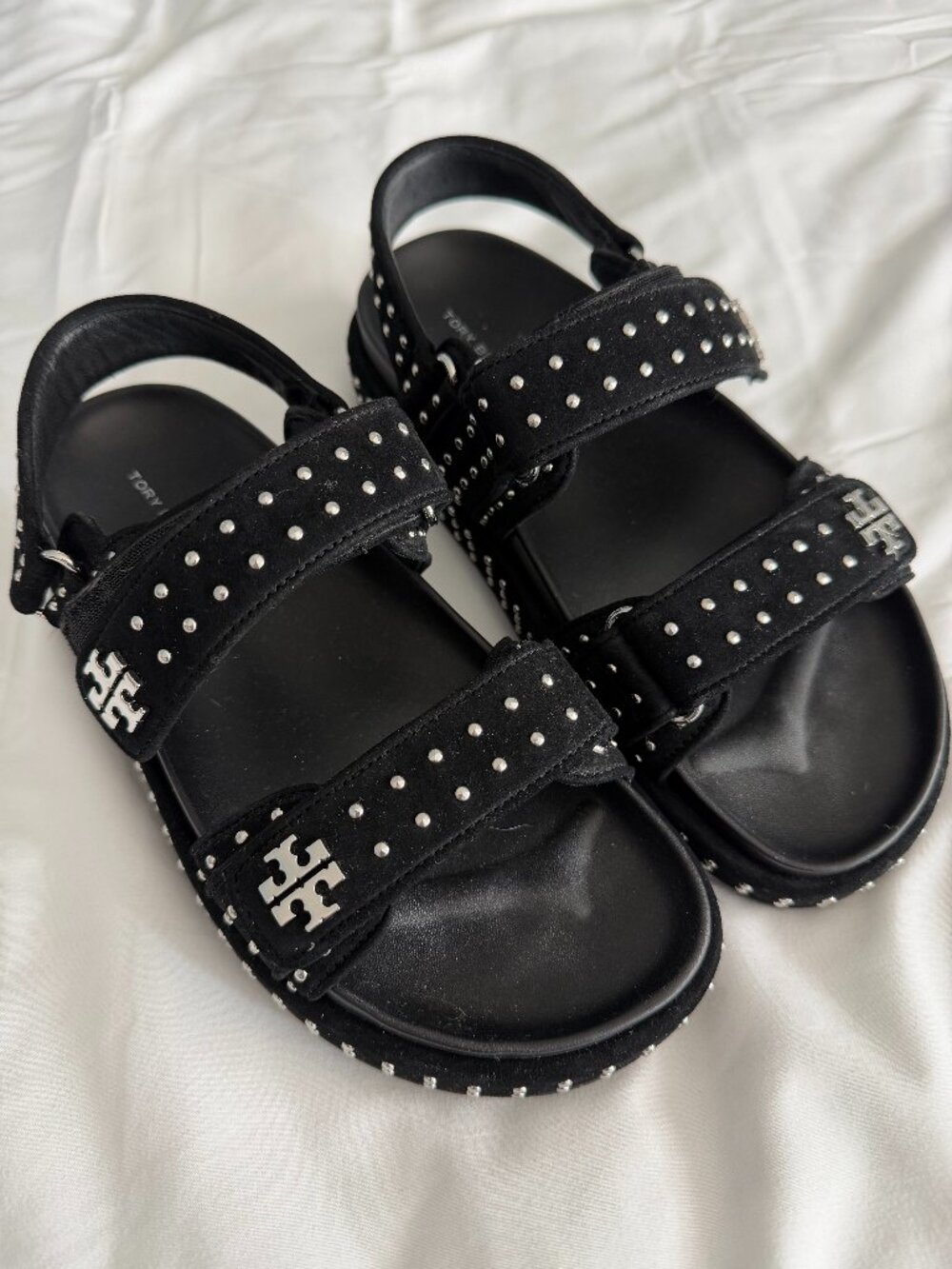 NWOT Tory Burch Kira Embellished Sandals Size 7.5